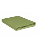 Prześcieradło bawełna jersey 180x200x20 z gumką zielone Premium Matex