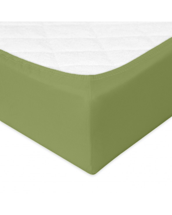 Prześcieradło bawełna jersey 180x200x20 z gumką zielone Premium Matex