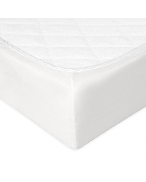 Prześcieradło bawełna jersey 200x220x20 z gumką białe Classic Matex