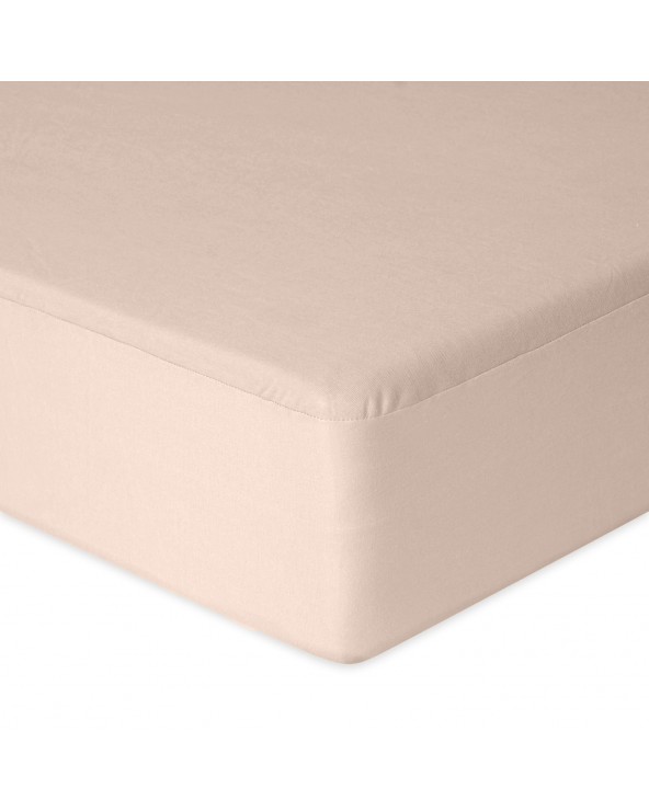 Wysokie prześcieradło bawełna jersey 90x200x30 z gumką cappuccino Premium Matex