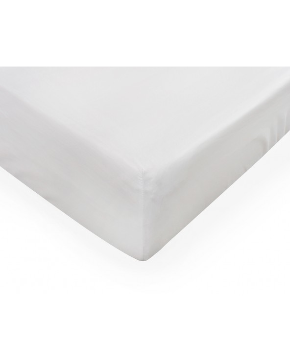 Wysokie prześcieradło bawełna jersey z lycrą 120x200x30 z gumką białe Matex