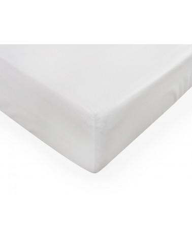 Wysokie prześcieradło bawełna jersey z lycrą 120x200x30 z gumką białe Matex