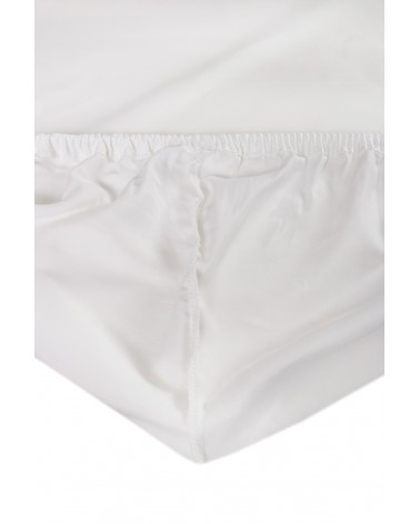 Wysokie prześcieradło bawełna jersey z lycrą 120x200x30 z gumką białe Matex