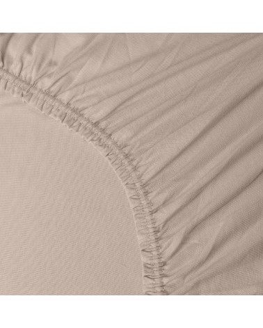 Wysokie prześcieradło bawełna jersey z lycrą 120x200x30 z gumką szare Matex