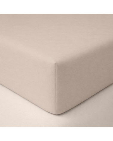 Wysokie prześcieradło bawełna jersey z lycrą 120x200x30 z gumką szare Matex