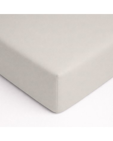 Wysokie prześcieradło bawełna jersey z lycrą 140x200x30 z gumką popielate Matex