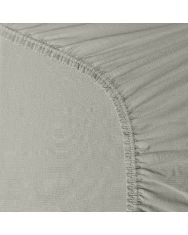 Wysokie prześcieradło bawełna jersey z lycrą 140x200x30 z gumką miętowe Matex