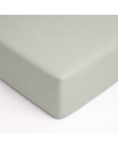 Wysokie prześcieradło bawełna jersey z lycrą 140x200x30 z gumką miętowe Matex