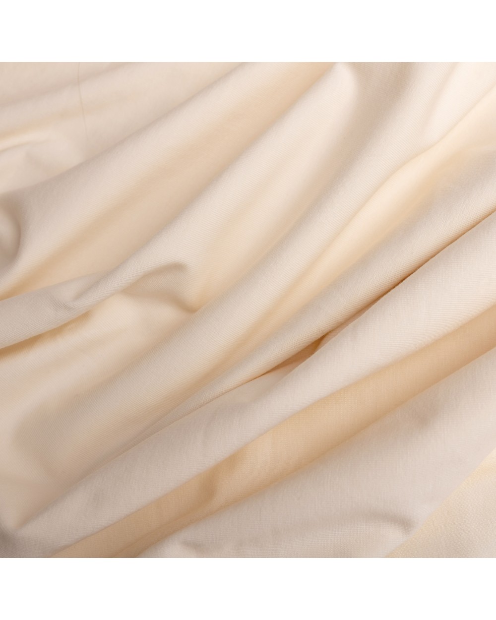 Wysokie prześcieradło bawełna jersey z lycrą 180x200x30 z gumką kremowe Matex