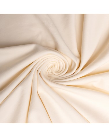 Wysokie prześcieradło bawełna jersey z lycrą 180x200x30 z gumką kremowe Matex