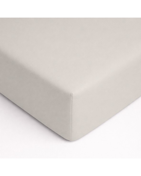 Wysokie prześcieradło bawełna jersey z lycrą 90x200x30 z gumką popielate Matex