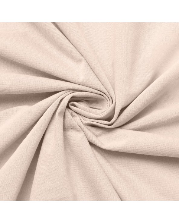Prześcieradło bawełna jersey 200x220x30 z gumką cappuccino Premium Matex
