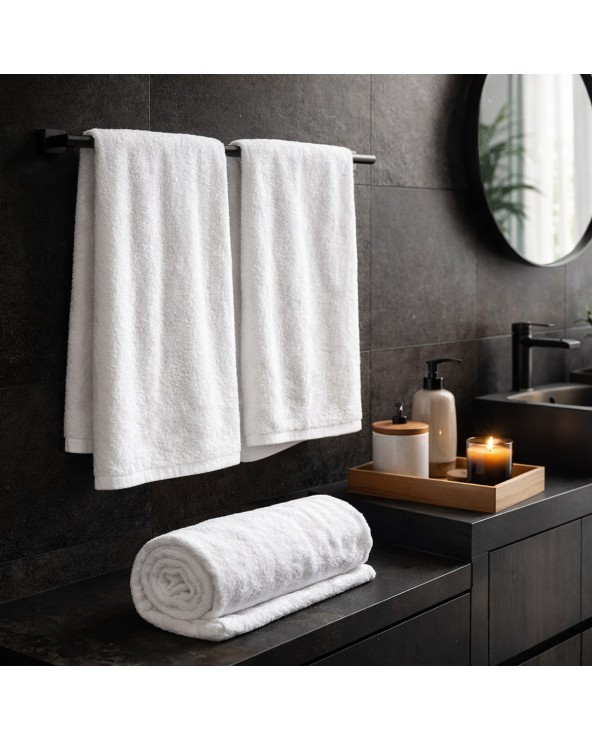 Ręcznik hotelowy bawełna 50x100 biały gładki Aqua Darymex