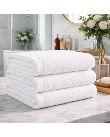 Ręcznik hotelowy bawełna 70x140 biały gładki Aqua Darymex