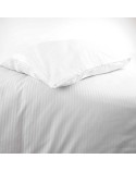 Poszwa hotelowa bawełna 200x220 na zakładkę pasy 4mm biała Darymex