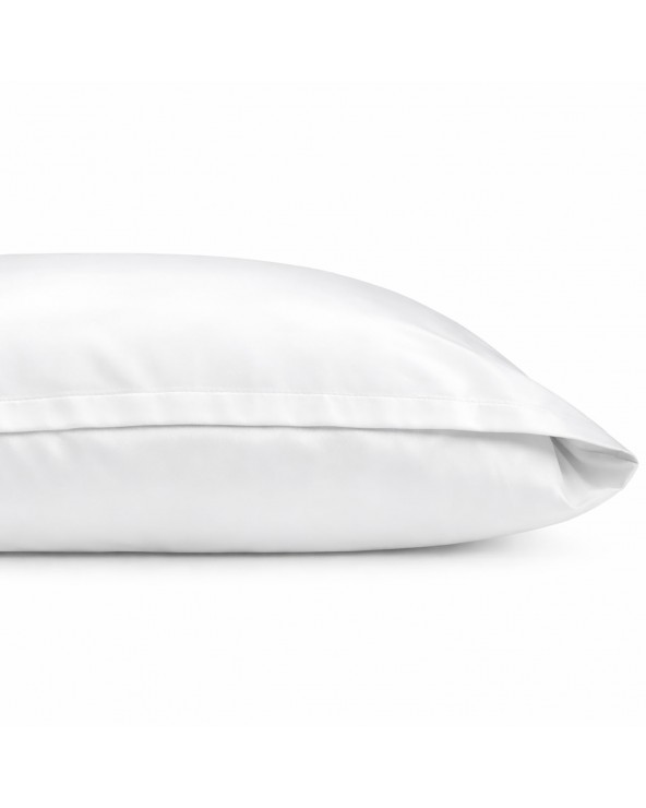 Poszwa hotelowa satyna bawełniana 140x200 na zakładkę Monako biała Darymex