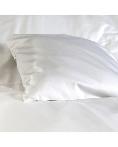 Poszwa hotelowa satyna bawełniana 160x200 na zakładkę Monako biała Darymex