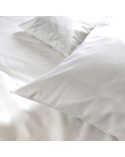 Poszewka hotelowa satyna bawełnaina 50x70 na zakładkę Monako biała Darymex