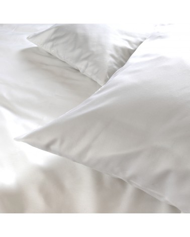 Poszewka hotelowa satyna bawełnaina 50x70 na zakładkę Monako biała Darymex