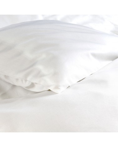 Poszewka hotelowa satyna bawełnaina 50x70 na zakładkę Monako biała Darymex