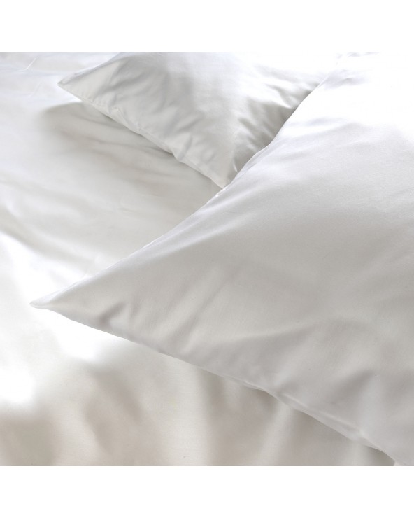 Poszewka hotelowa satyna bawełnaina 70x80 na zakładkę Monako biała Darymex