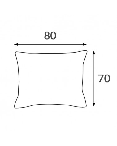 Poszewka hotelowa satyna bawełnaina 70x80 na zakładkę Monako biała Darymex