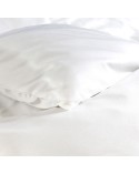 Poszewka hotelowa satyna bawełniana 40x40 na zakładkę Monako biała Darymex