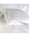 Poszewka hotelowa satyna bawełniana 40x40 na zakładkę Monako biała Darymex