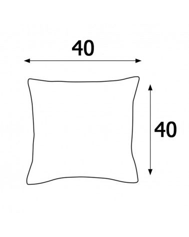 Poszewka hotelowa satyna bawełniana 40x40 na zakładkę Monako biała Darymex