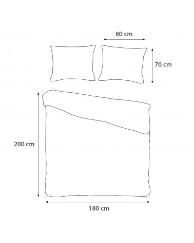 Pościel bawełna 180x200 + 2x70x80cm 71495/1 COTTONLOVE Darymex