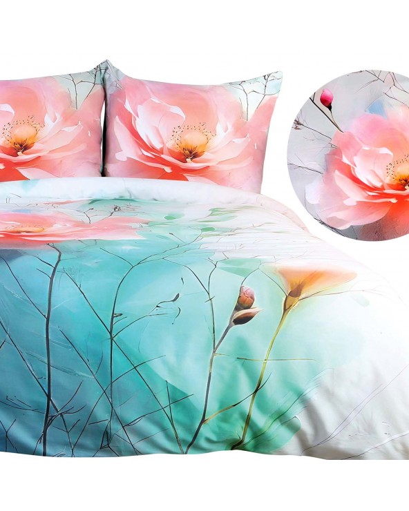 Pościel satyna bawełniana 140x200 + 1x70x80cm 12424 SATYNLOVE PREMIUM Darymex