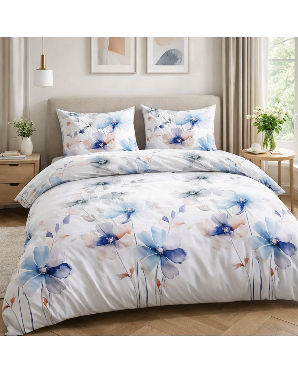 Pościel satyna bawełniana 200x220 + 2x70x80cm 1557/1 SATYNLOVE Darymex