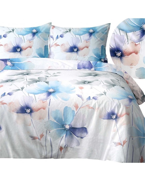 Pościel satyna bawełniana 200x220 + 2x70x80cm 1557/1 SATYNLOVE Darymex