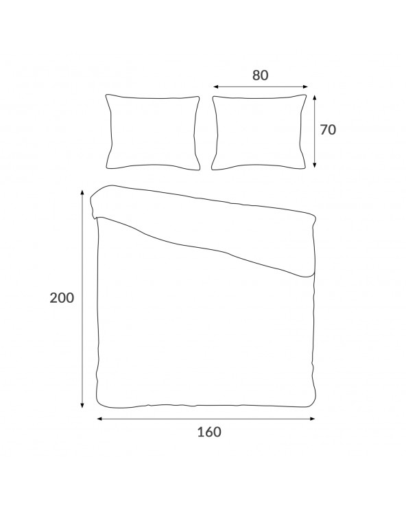 Pościel satyna bawełniana 160x200 + 2x70x80cm 1559/1 SATYNLOVE Darymex