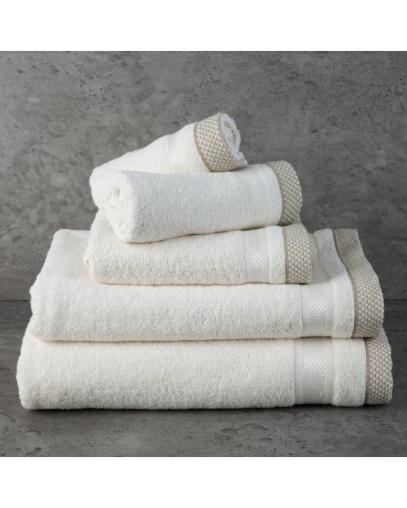 Ręcznik bawełna 30x50 Abbie kremowy Eurofirany