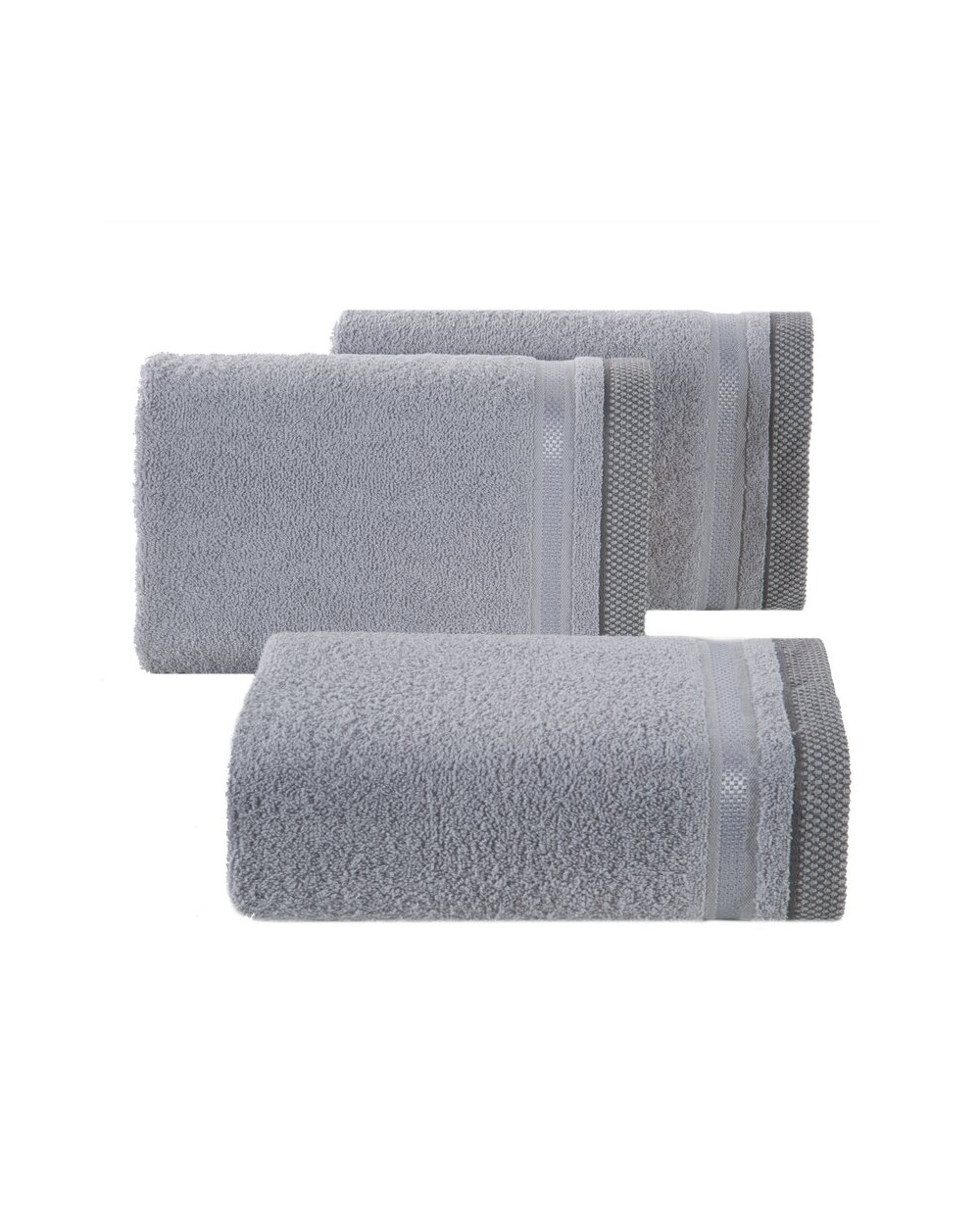 Ręcznik bawełna 30x50 Abbie srebrny Eurofirany