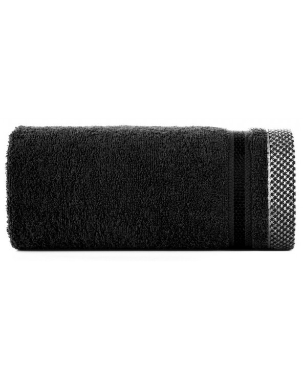 Ręcznik bawełna 30x50 Abbie czarny Eurofirany