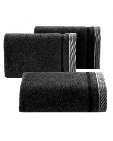 Ręcznik bawełna 70x140 Abbie czarny Eurofirany