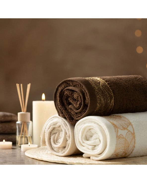 Ręcznik bawełna 50x90 Agis czarny Eurofirany