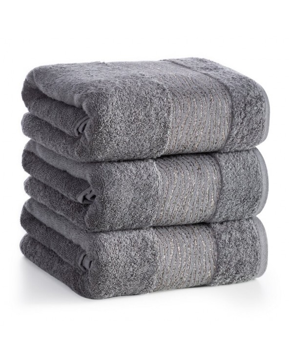 Ręcznik bawełna 30x50 Amber stalowy Eurofirany