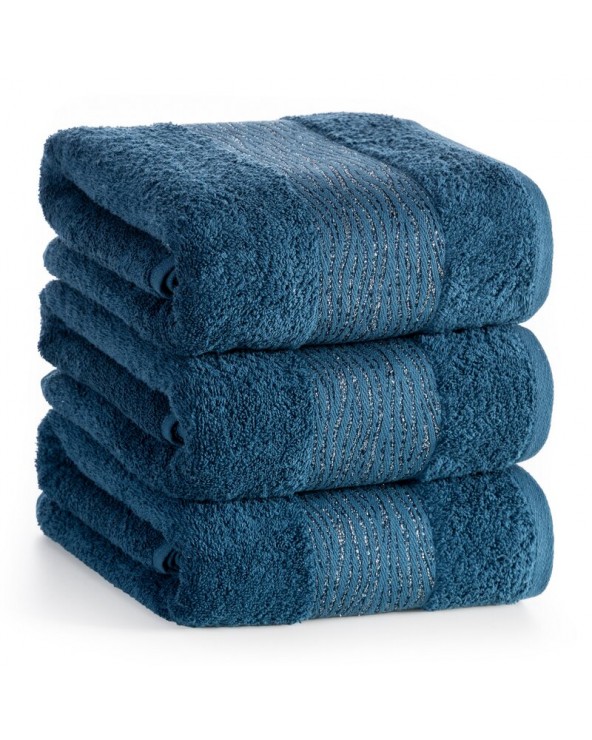 Ręcznik bawełna 70x140 Amber ciemnoturkusowy Eurofirany