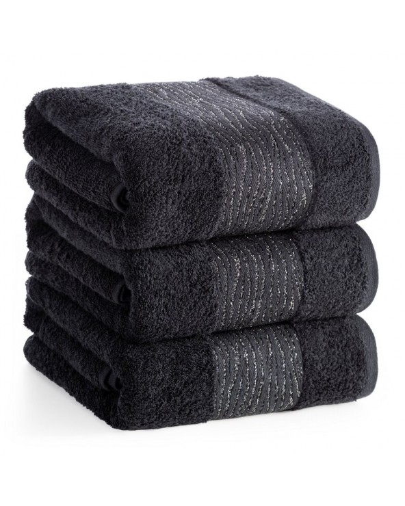 Ręcznik bawełna 30x50 Amber czarny Eurofirany