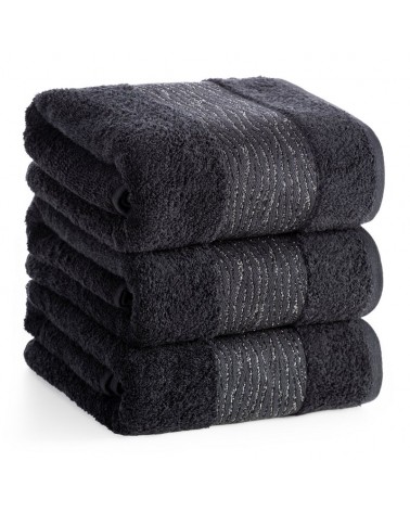 Ręcznik bawełna 30x50 Amber czarny Eurofirany