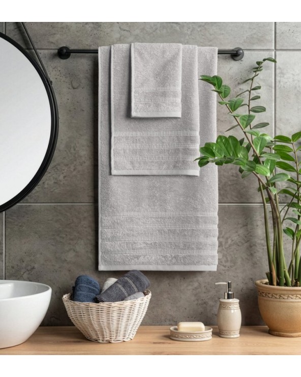 Ręcznik bawełna 50x90 Amira srebrny Eurofirany