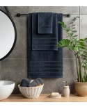 Ręcznik bawełna 70x140 Amira granatowy Eurofirany