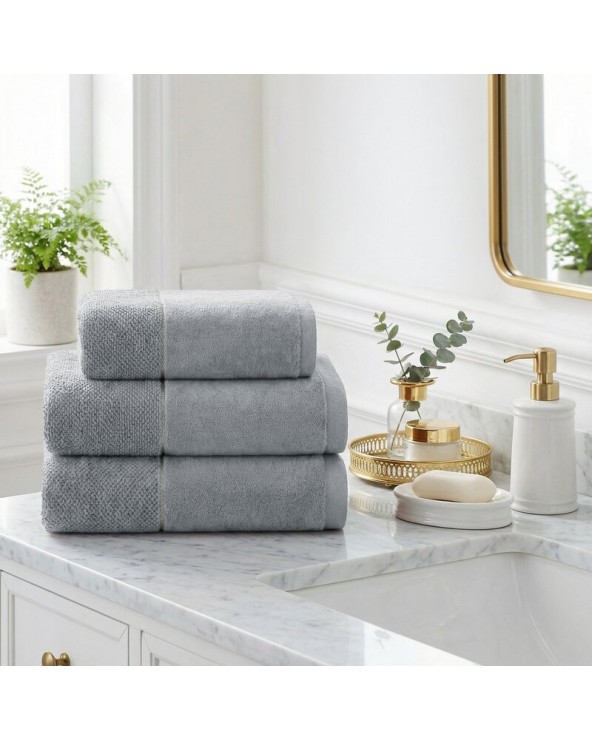 Ręcznik bawełna 70x140 Aria srebrny Eurofirany