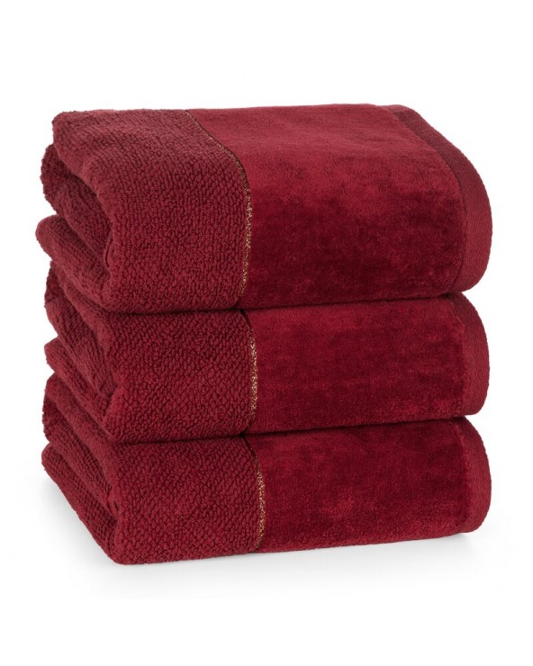 Ręcznik bawełna 30x50 Aria bordowy Eurofirany