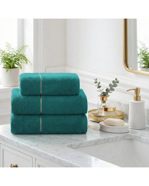 Ręcznik bawełna 30x50 Aria ciemnoturkusowy Eurofirany