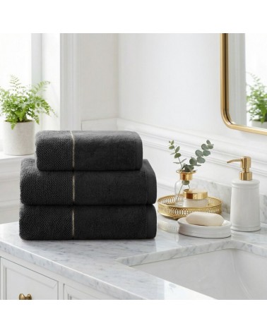 Ręcznik bawełna 50x90 Aria czarny Eurofirany