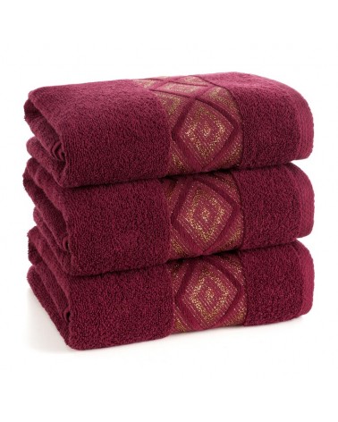 Ręcznik bawełna 70x140 Azari bordowy Eurofirany